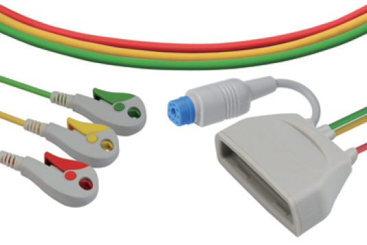 3-adriges EKG Kabel mit SpO2-Anschluss für Philips IntelliVue MX40