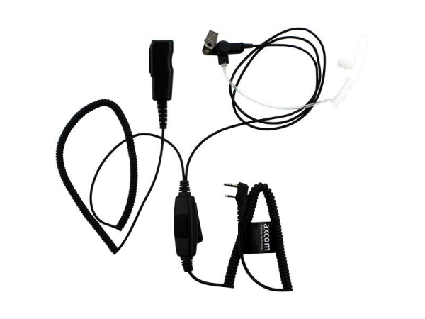 Schallschlauch-Headset für Kenwood Funkgeräte der Serien TK250, TK260, TK270, TK360, TK370, TK2170, TK3170